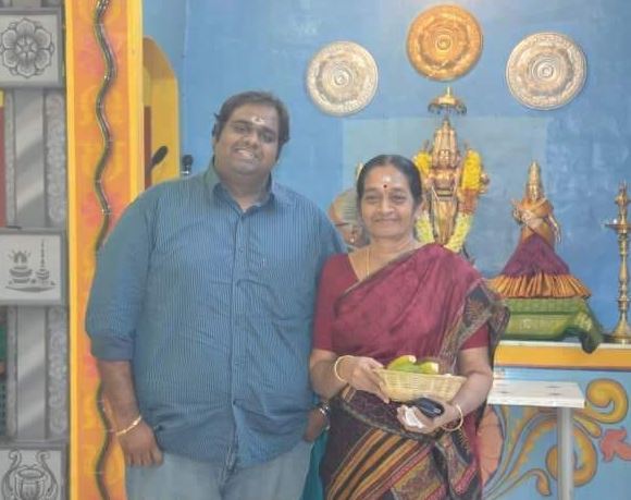 Ravindar with Vanitha Chandrasekaran